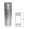 Duravent 4" x 12" Straight Length Chimney Pipe 4PVP-12