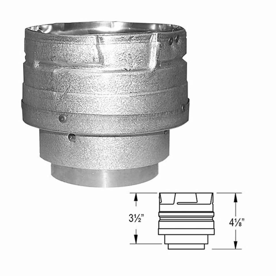 Duravent 3" PelletVent Pro 3" - 4" Increaser 3PVP-X4AD
