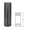 Duravent 4" x 6" Straight Length Chimney Pipe Black 4PVP-06B