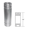 Duravent 4" x 36" PelletVent Pro Galvalume Pellet Stove Chimney Pipe 4PVP-36