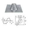 Duravent 4" PelletVent Pro Adjustable Roof Flashing - 4PVP-F6