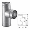 Duravent 4" PelletVent Pro Galvalume Single Tee with Clean-Out Tee Cap 4PVP-T1