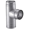 Duravent 4" PelletVent Pro Galvalume Single Tee with Clean-Out Tee Cap 4PVP-T1