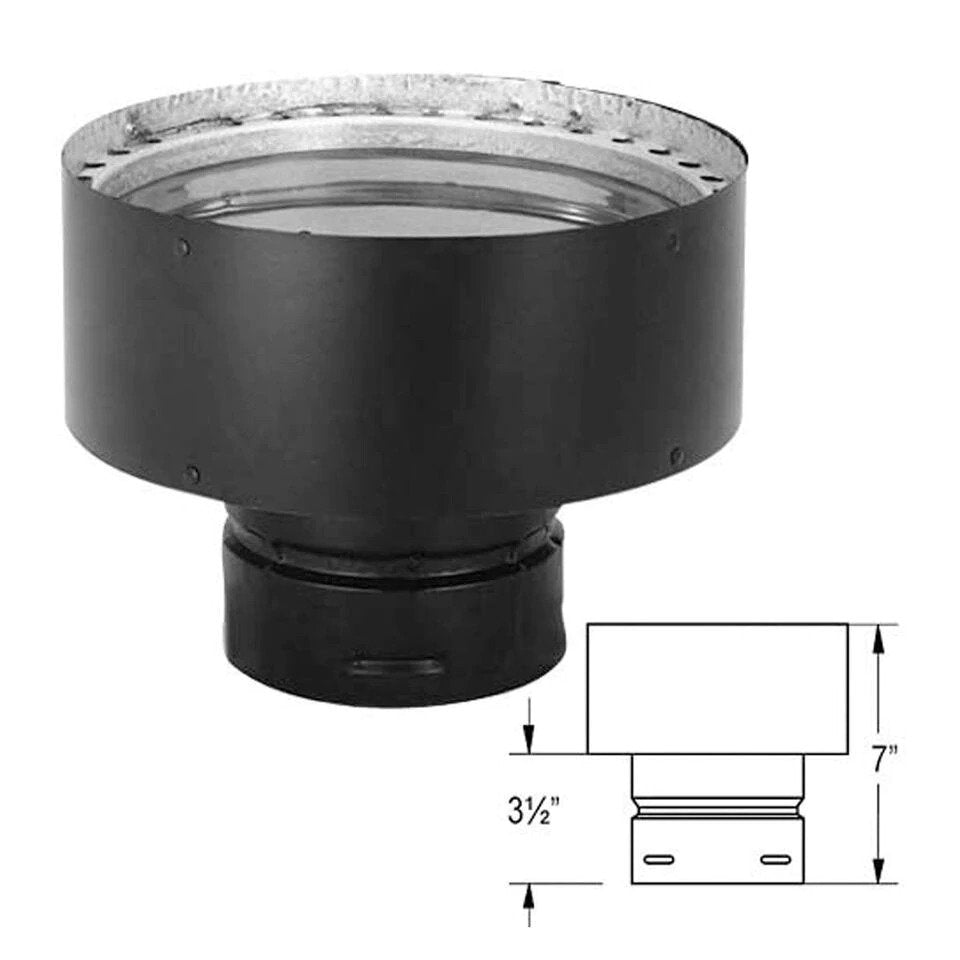 Duravent 4" PelletVent Pro Chimney Adapter - (4PVP-X6/4PVP-X7/4PVP-X8)