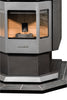 ComfortBilt Pellet Stove Corner Hearth Pad - Mill Black