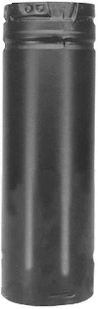 Duravent 3" x 6" Straight Length Chimney Pipe Black 3PVP-06B