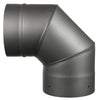 AllFuelHST 90 Degree Elbow for 8" Diameter Single Wall Black Stove Pipe