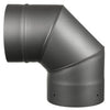 AllFuelHST 90 Degree Elbow for 6" Diameter Single Wall Black Stove Pipe