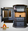ComfortBilt HP22-SS Pellet Stove Brown Stainless Steel