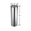 AllFuelHST Double Wall Chimney Pipe 6" x 48"