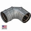 Duravent 3" PelletVent Pro Galvalume 90 Degree Elbow 3PVP-E90