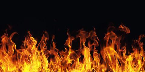 fire from a wood stove