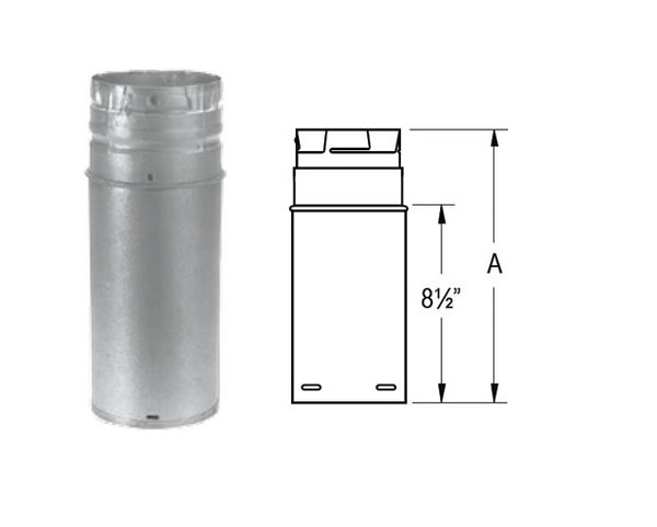 Duravent DuraPlus 6-Inch X 12-Foot Chimney Pipe - Heavy Duty Wood & Gas Stove Vent