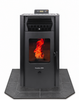 COMBO DEAL- HP50S Black Pellet Stove with 36" Black Copper Hearth Pad