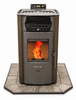 COMBO DEAL- HP50S Dark Brown Pellet Stove with 36" Iron Fog Hearth Pad