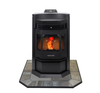COMBO DEAL- HP22N Black Pellet Stove with 36" Iron Fog Hearth Pad Regular price $3148.00