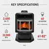 ComfortBilt HP21-SS Pellet Stove - Stainless Steel Trim