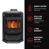 HP22 2,400 sq. ft. Pellet Stove with 55-lb Hopper in Black