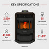 ComfortBilt HP22 Pellet Stove Golden Brown  Sale Price!
