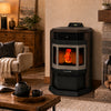 HP22-Bronze-SS 2,400 sq. ft. Pellet Stove with 55-lb Hopper in Bronze and Stainless Steel Trim