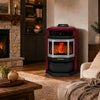 ComfortBilt HP22-SS Pellet Stove Burgundy Stainless Steel Trim