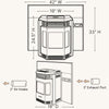 ComfortBilt HP22I Pellet Stove Fireplace Insert