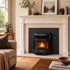HP22i-Black 2,800 sq. ft. Pellet Stove Fireplace Insert with a 47-lb Hopper in Black