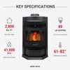 ComfortBilt HP22-N Pellet Stove Black