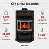 ComfortBilt HP22-N SS Pellet Stove Brown
