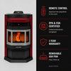 ComfortBilt HP22-N SS Pellet Stove Burgundy