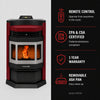 ComfortBilt HP22-N SS Pellet Stove Burgundy