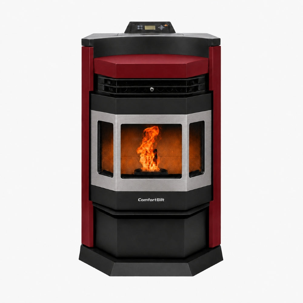ComfortBilt HP22-N SS Pellet Stove Burgundy