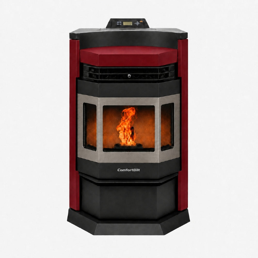 ComfortBilt HP22-N SS Pellet Stove Burgundy