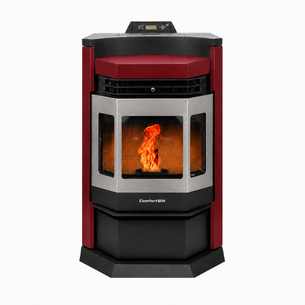 ComfortBilt HP22-N SS Pellet Stove Burgundy