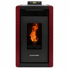 Alpine by ComfortBilt HP40 -Compact Small Pellet Stove Red  Retro/ Art Deco