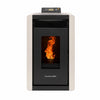 Alpine by ComfortBilt HP40 - Compact Small Pellet Stove In White Art Deco/Retro
