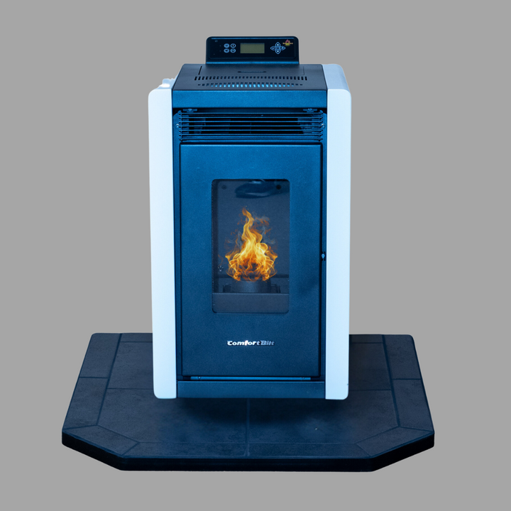 COMBO DEAL- Alpine HP40 White Pellet Stove with 32