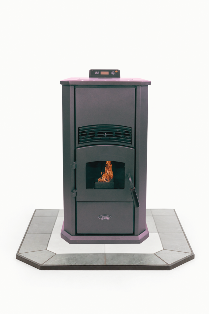COMBO DEAL- Alpine HP41 Pellet Stove with 36" Lunar Frost Hearth Pad