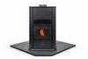 COMBO DEAL- Alpine HP42 Pellet Stove with 40" Black Copper Corner Hearth Pad