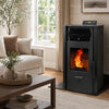 HP50S-Black 2,200 sq. ft. Pellet Stove with a 47-lb Hopper in Black
