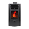 HP50S-Black 2,200 sq. ft. Pellet Stove with a 47-lb Hopper in Black