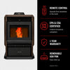 ComfortBilt HP61 Pellet Stove Dark Brown