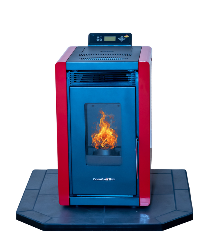 COMBO DEAL- Alpine HP40 Red Pellet Stove with 32