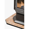ComfortBilt Flatwall Hearth Pad for Pellet Stove or Wood Stoves - Brown Brandy