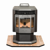 ComfortBilt Flatwall Hearth Pad for Pellet Stove or Wood Stoves - Brown Brandy