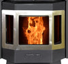 Front Door Assembly (Bay Window, Black or Stainless Trim) for Comfortbilt HP21, HP22, HP22i & HP22N Pellet Stoves