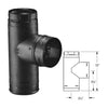 Duravent 3" PelletVent Pro Black Single Tee with Clean-Out Tee Cap 3PVP-TB1