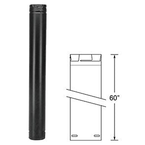 Duravent 4" x 60" Straight Chimney Pipe Black 4PVP-60B