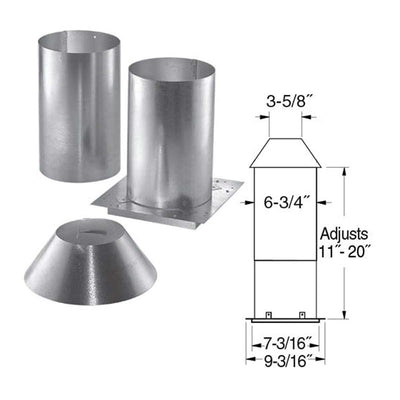 3'' PelletVent Pro Attic Insulation Shield - 3PVP-IS