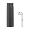 Duravent 4" x 12" Straight Chimney Pipe Black 4PVP-12B